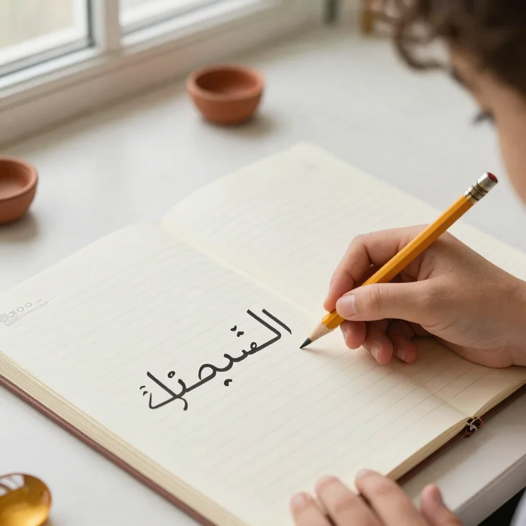 خط الحروف والكتابة